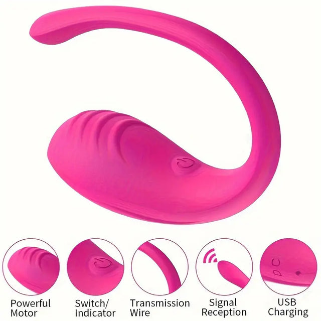 VibeMaster Rechargeable G-Spot Vibration Wand with App Control