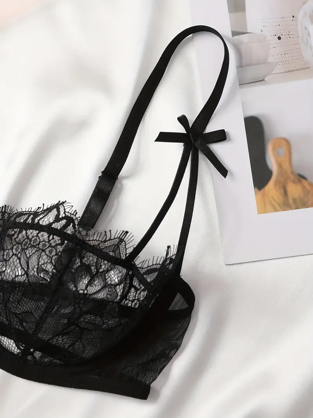 Marie Lace Matching Set | Black