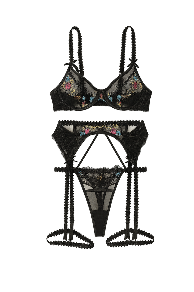 Amber Suspender Set | Black