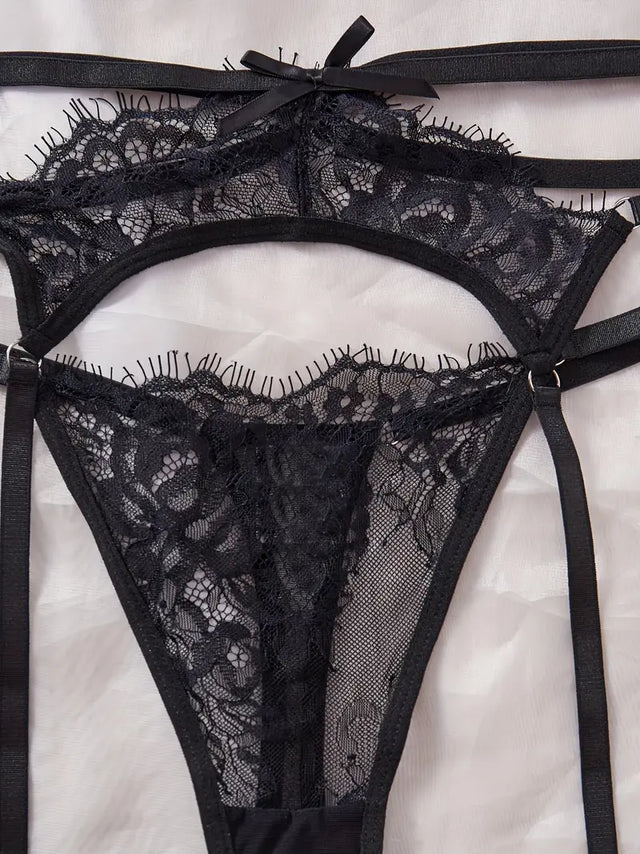 Black Lace Lingerie Set