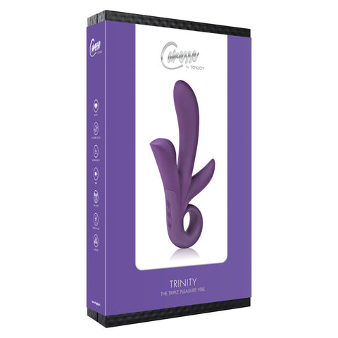 ToyJoy Trinity Triple Pleasure Vibrator Purple