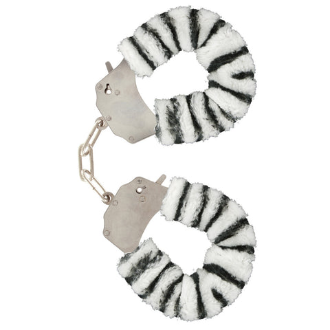 ToyJoy Furry Fun Wrist Cuffs Zebra