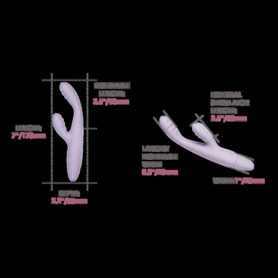 Svakom CICI Slim GSpot Rabbit APP Vibrator - Little Nooks