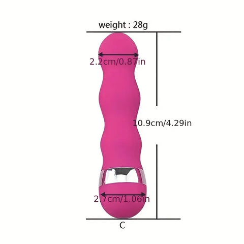 WaveFlex Ridge Mini Deep Pink Vibrator