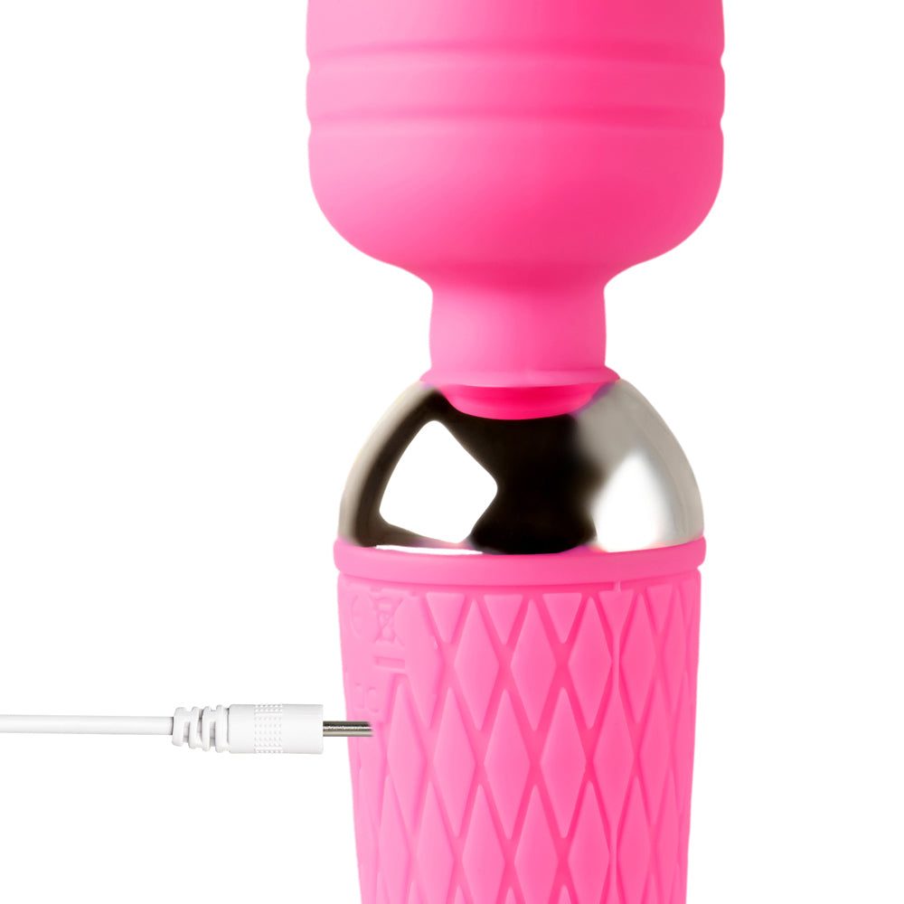 10 Speed Rechargeable Magic Wand Pink - Little Nooks