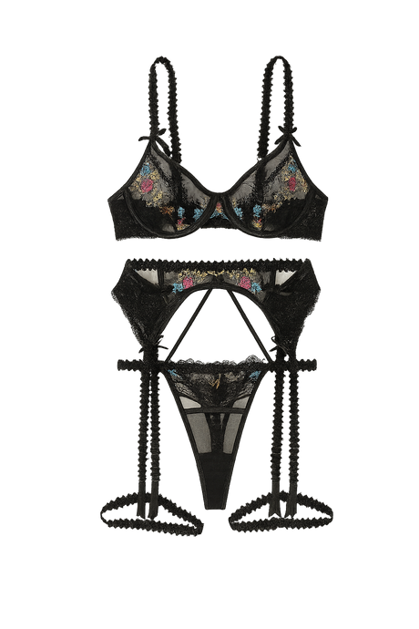 Amber Suspender Set | Black