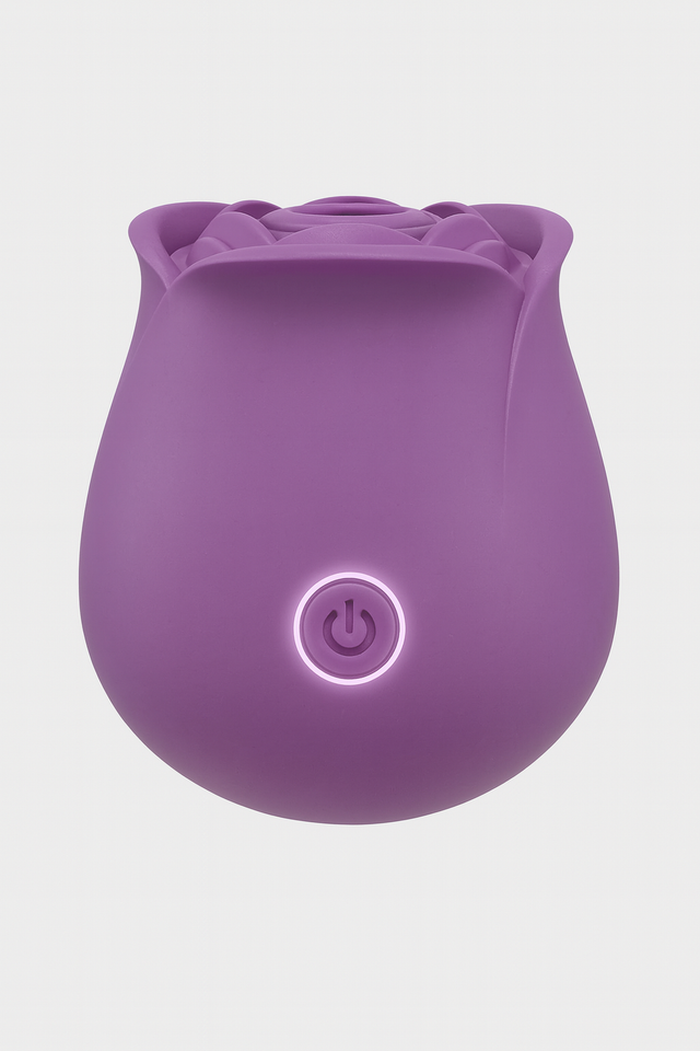 10 Mode Rechargeable Suction Vibrator Rose Sex Toy