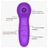 10 Function Suction Rechargeable Clitoral Massager