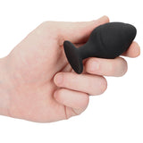 Ouch Silicone Swirled Butt Plug Set Black