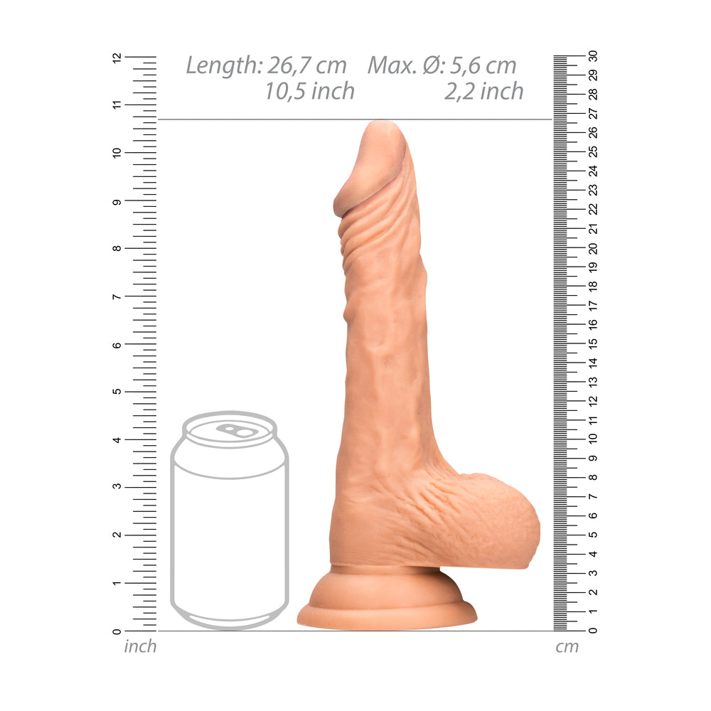 RealRock 10 Inch Dong With Testicles Flesh - Little Nooks