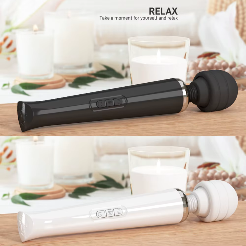 Multi-Speed Body Wand Massager - White