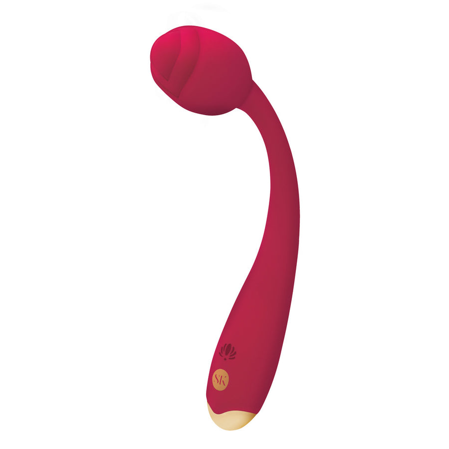 Secret Kisses Rosegasm Long Stem Vibrating - Little Nooks