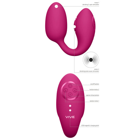 Vive Aika Pulse Wave And Vibrating Love Egg Pink