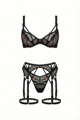 Amber Suspender Set | Black - Little Nooks