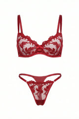 Elegant Embroidered Lingerie Bra Set - Little Nooks