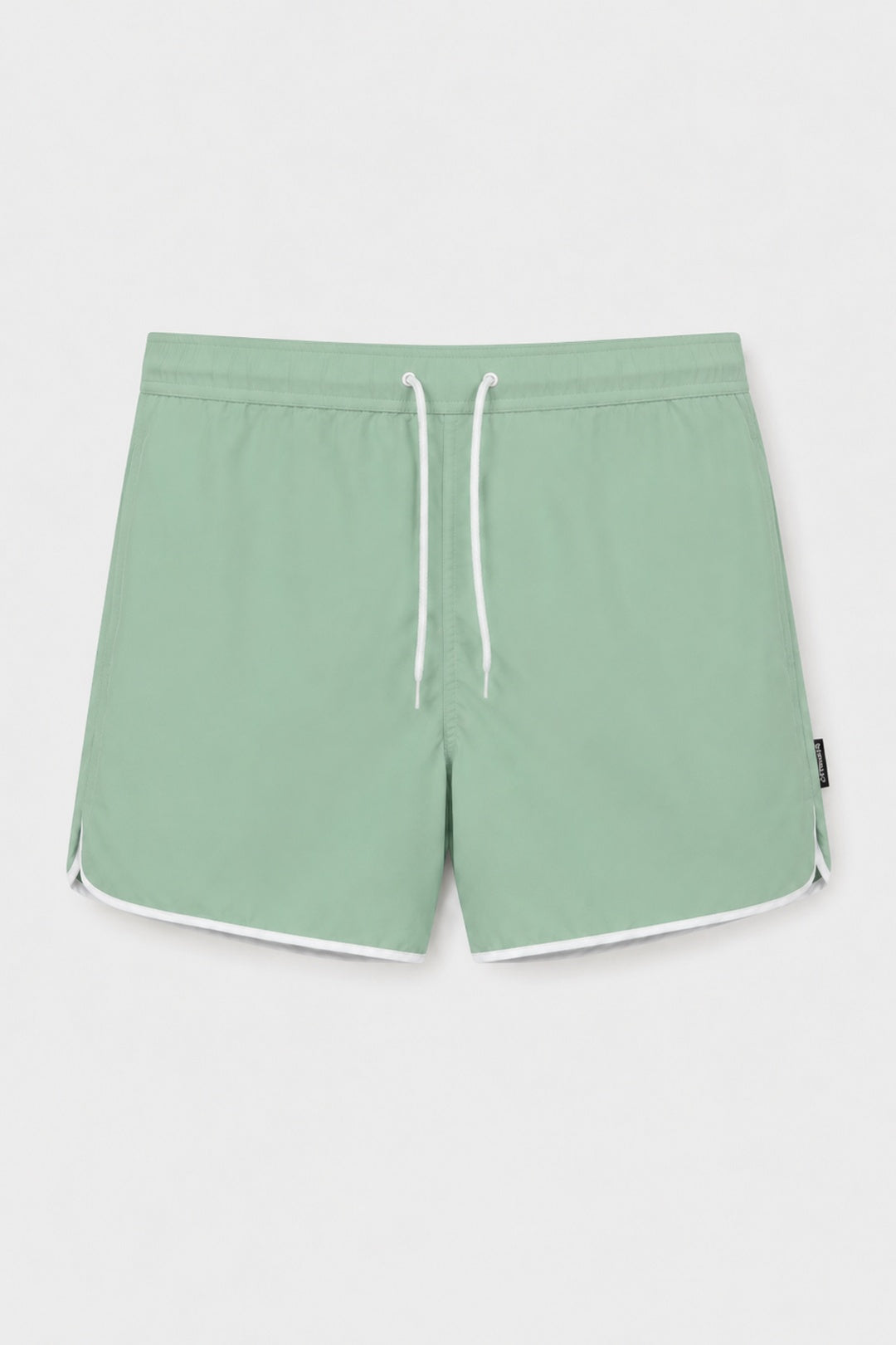 Petro Contrast Trim Swim Shorts | Green