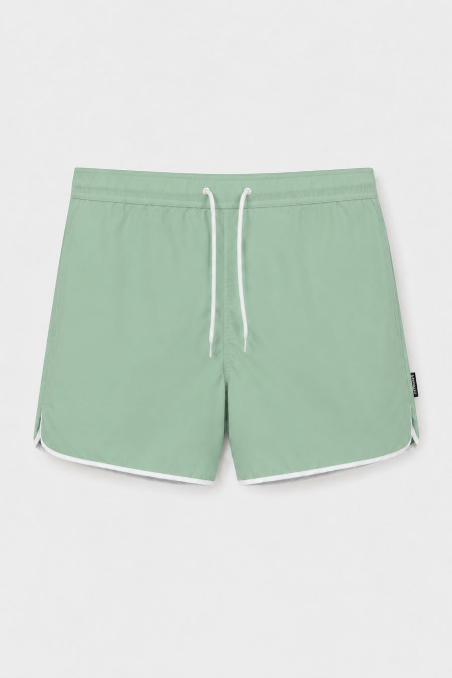 Petro Contrast Trim Swim Shorts | Green - Little Nooks