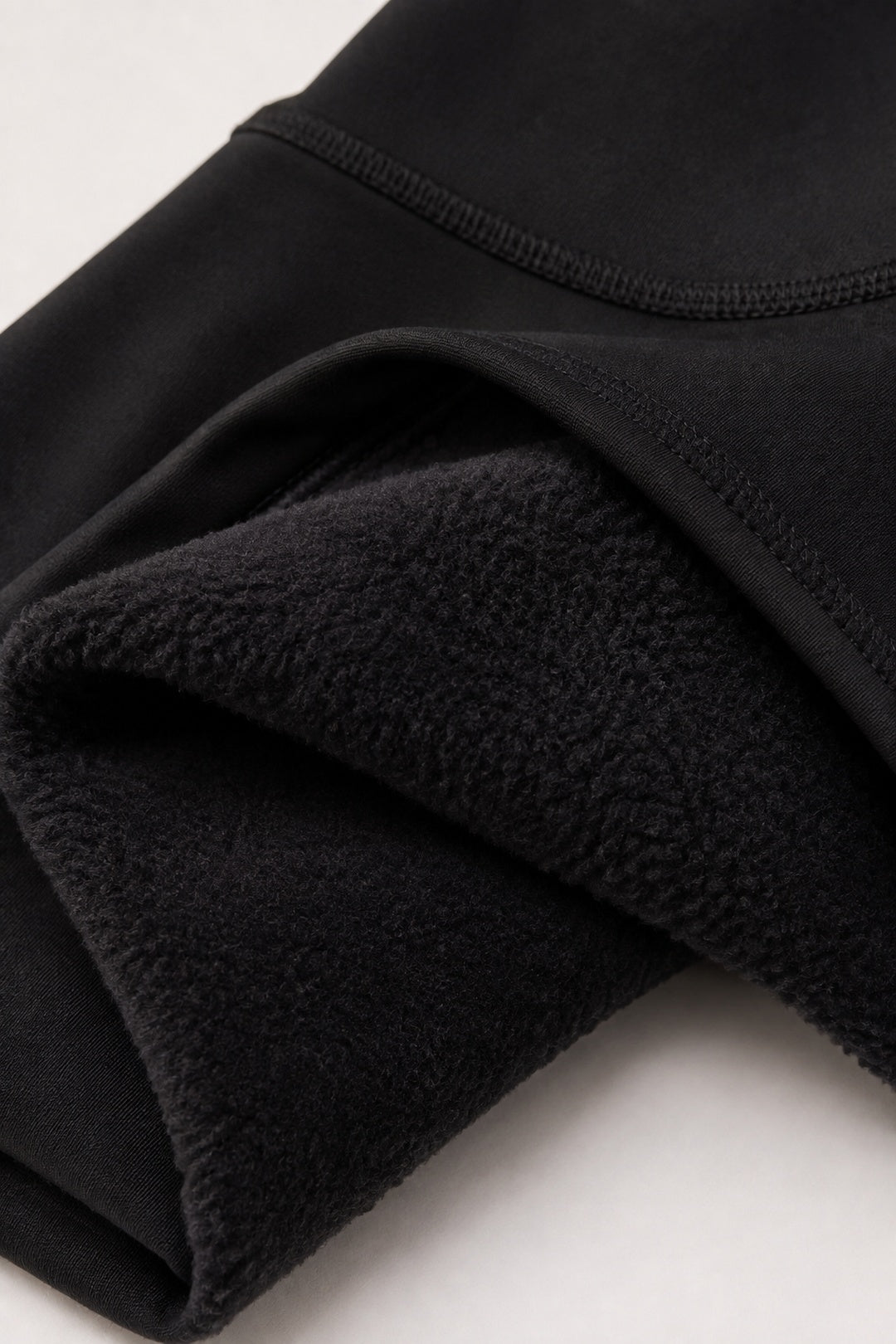 Black Thermal Fleece-Lined High-Waisted Leggings