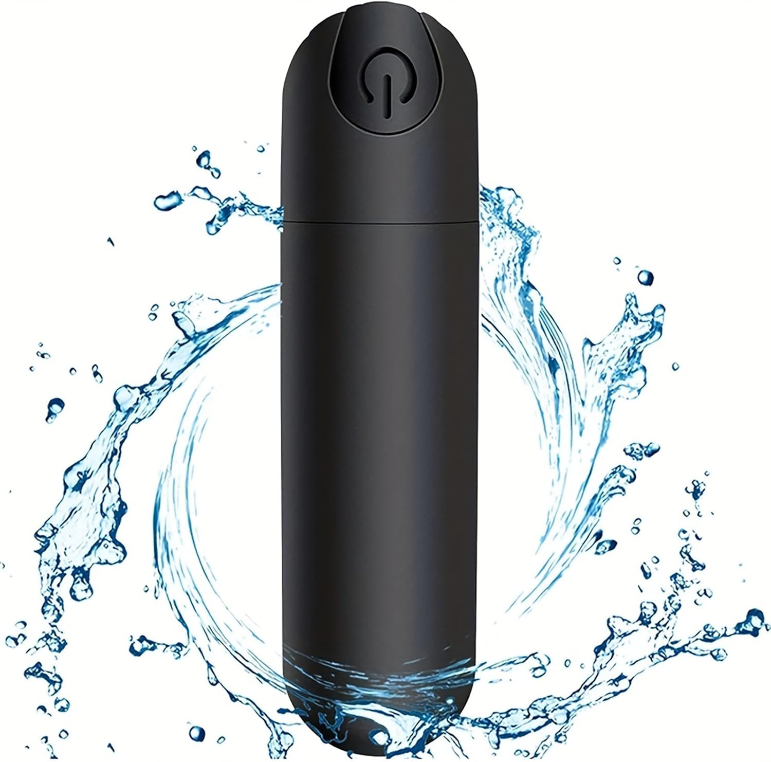 Black Rechargeable Mini Bullet Vibrator - Little Nooks