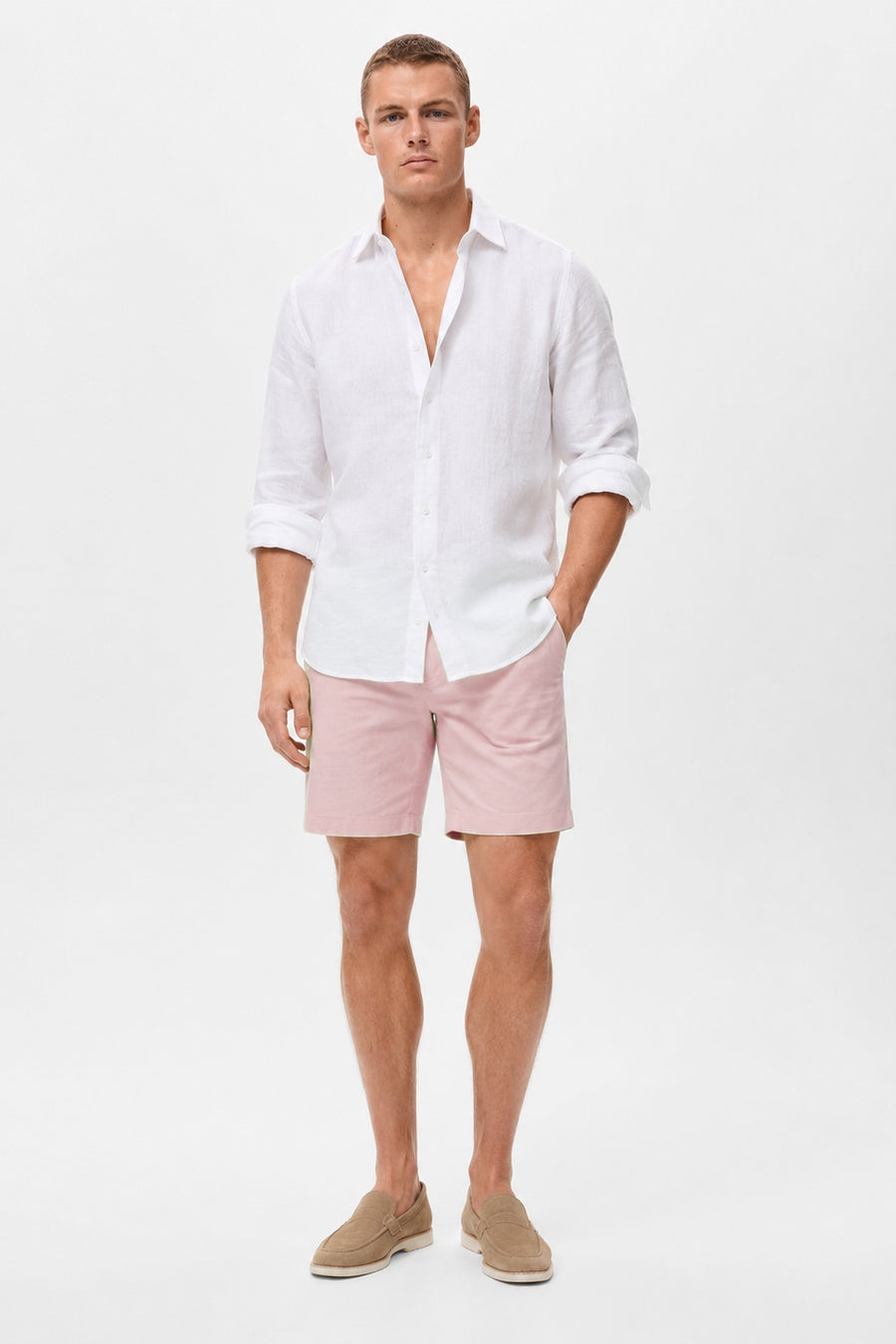 Riviera Chino Shorts | Pink - Little Nooks