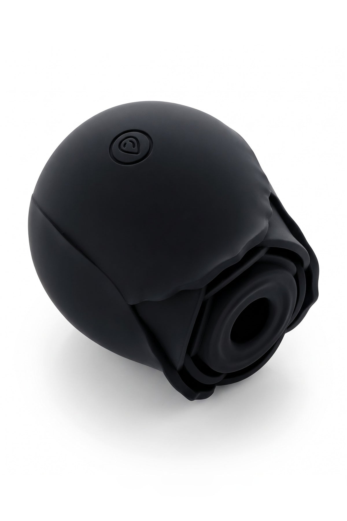 Rechargeable Suction Vibrator Rose Sex Toy | Black - Little Nooks