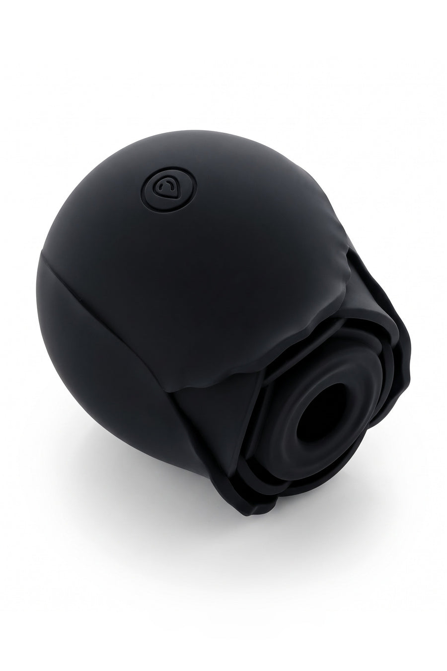 Rechargeable Suction Vibrator Rose Sex Toy | Black - Little Nooks