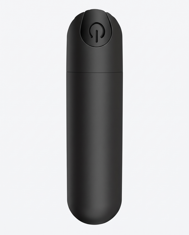 Black Rechargeable Mini Bullet Vibrator - Little Nooks