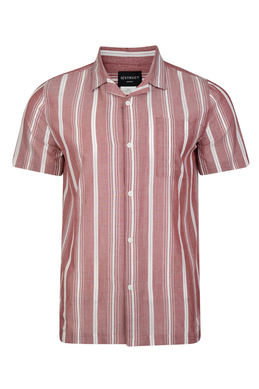 Bari Stripe Short Sleeve Shirt | Red - Little Nooks